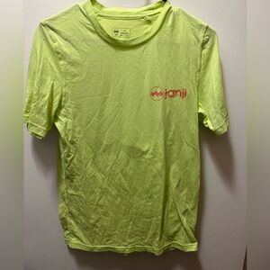 Janji Neon Yellow T-Shirt with Red Logo